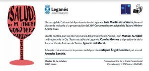 XIV Certamen Internacional de Teatro Mínimo AnimaT.Sur. Invitación
